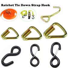 If you want to use longer straps that can carry heavier loads then ratchet tie down straps can be a good option. Claw Hooks For 25 50mm Ratchet Strap Webbing Ratchet Straps Strap Tie Down Hook Ebay