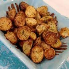 Air Fryer Garlic And Parsley Baby Potatoes Recipe Air Fryer Recipes Healthy Baby Potato Recipes Air Fryer Recipes