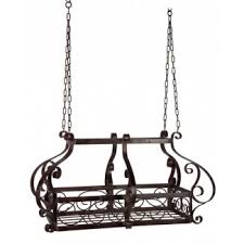 wrought iron hanging pot rack ideas