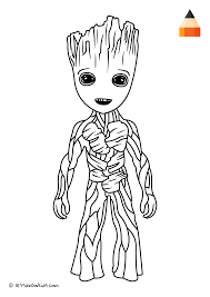 Coloring Page Teenager Groot Baby Groot Drawing Avengers Coloring Pages Avengers Coloring