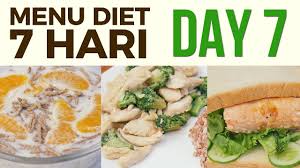 Menu Diet Sehat Seminggu Untuk Menurunkan Berat Badan Day 7 Youtube