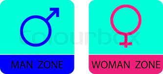 Manner Und Frauen Zeichen Symbole Stock Vektor Colourbox