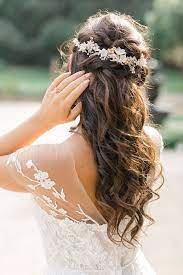 Dusty Mauve And Summer Gold Ranch Wedding With Statement Flowers Wedding Hairstyles With Crown Wedding Hairstyles Half Up Half Down Wedding Hairstyles With Veil