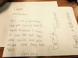 This card is for creative people who are good at the arts. Teacher Thank You Notes Are The Best See Real Life Examples