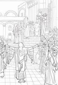 Presentation Of Jesus In Temple Coloring Page Supercoloring Com Jesus No Templo Colorir Templo