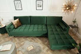 Cozy Velvet Design Barsony Kanape Zold 3er Sofa Ecksofas Samt Sofa
