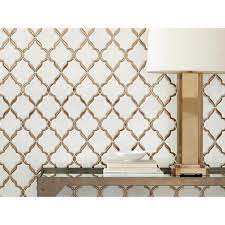 Victorian Oro Polished Porcelain Mosaic Porcelain Mosaic Gold Tile Gold Tile Backsplash