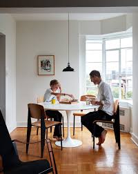 Photo 5 Of 17 In Two Magazine Creatives Fit Graphic Art And Vintage Saarinen Dining Table Tulip Table Tulip Dining Table