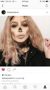 Half Skull Halloween Makeup Tutorial