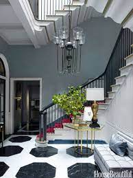 Marble floor tiles have an outclass appearance. Furniture Entryway Vivid Red Carpet On The Stairs And A Black And White Marble Floor With Boldly Sc Decor Object Your Daily Dose Of Best Home Decorating Ideas Interior