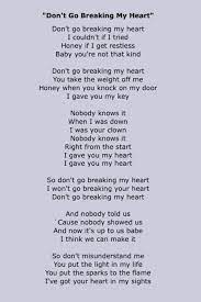 Don't go breaking my heart lyrics © universal music publishing group, bmg rights management, broma 16. Elton John Uplifting Songs Music Lyrics Great Song Lyrics