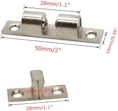 Maybe you would like to learn more about one of these? Omitfu 50mm Ball Catch Set Of 6 Solid Brass Chromium Plated Adjustable Double Ball Tension Roller Catch Latch Hardware Fitting For Ca