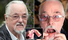 Pensioner left with SPIKES for teeth as dentists argue who should treat him 