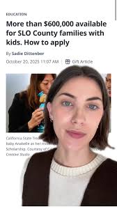 Heads up, SLO County families — you might be eligible for help jumpstarting  your kid’s college savings. More than $600,000 is available for SLO County  families through the CalKIDS program. Families ...