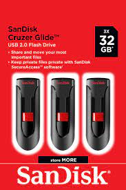 The sandisk glide usb 3.0 flash drive moves your files fast. Usb Sticks Sandisk 32gb Cruzer Blade Usb Flash Drive 3 Pack Computer Zubehor Luxdental Si