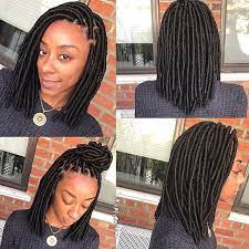 How Cute Is This Fauxlocs Bob By Brooklynstylist Simplygeniee Voiceofhair Faux Locs Hairstyles Locs Hairstyles Braided Hairstyles