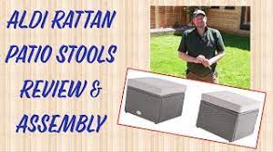 Aldi Patio Rattan Furniture Stools To Match The Corner Sofa And Instructions On How To Build Them Youtube