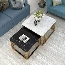 Whether you prefer classic and traditional or contemporary and modern, you'll find that oak blends in well with any decor and adds an element of stability to the room. Modern Square Coffee Table Set Of 2 Marble Table Top End Side Table Metal Frame Cockta Modern Square Coffee Table Center Table Living Room Coffee Table Square