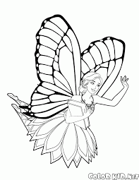 They like to watch the barbie movies since the barbie characters can be the best model for them to be such a beautiful and kind hearted girl. Coloring Page Barbie Fairy Mariposa
