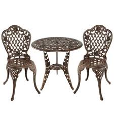 Enjoying a cup of coffee or a meal with the family outside is always better with the right patio furniture. Antique Bronze Patio Dining Furniture Patio Furniture The Home Depot