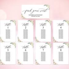 Rehearsal Dinner Seating Chart Wedding Gallery