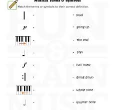 For Young Students Music Terms Music Theory Music Worksheets