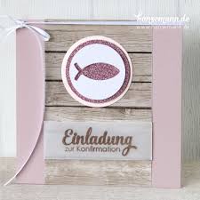 Schone Einladungskarten Zur Kommunion Konfirmation Selber Basteln Made By Imme De Einladungskarten Konfirmation Konfirmation Fische Basteln