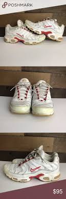 Nike Vintage Tn Air 2001 Used White Red Trainers Vintage Nike Red Trainers Red Trainers Men