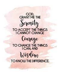 Serenity Prayer Print In 2020 Serenity Prayer Printable Serenity Prayer Serenity Quotes