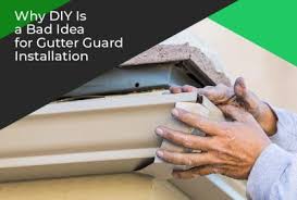 Flat gutter guards that install inside gutters can sometimes allow small bits to gather. Why Diy Is A Bad Idea For Gutter Guard Installation