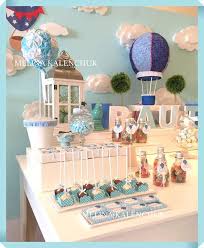 1st Birthday Balloon Decoration Ideas For Boy Hot Air Balloon Birthday Party Ideas Photo 3 Of 9 Birthday Party Balloon Birthday Balloons Birthday Parties