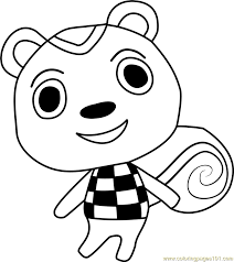 New leaf and has appeared in all subsequent games. Filbert Animal Crossing Coloring Page For Kids Free Animal Crossing Printable Coloring Pages Online For Kids Coloringpages101 Com Coloring Pages For Kids