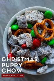 I hope you will try this brownie puppy chow chex mix recipe! Christmas Puppy Chow Easy Recipes Jordo S World