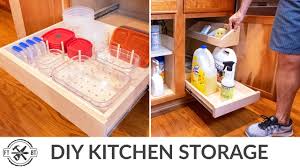 No big budget is always necessary. 3 Easy Diy Kitchen Organization Projects Basic Tools Youtube