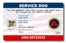 Maybe you would like to learn more about one of these? Official Ada Service Animal Registry