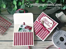 The gift card holder idea came from sue mohr. New Video Easy Holiday Gift Card Holder Pretty Paper Cards