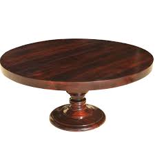 They will not crack, chip or peel and are built for indoor and outdoor use. Colonial American Solid Wood Pedestal 72 Round Dining Table