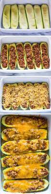Beef Stuffed Zucchini Boats Recipe Yummy Food Zucchini Veggie Recipes