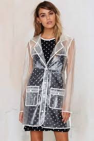 All Clear Plastic Rain Coat Fashion Raincoats For Women Raincoat Outfit