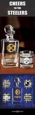 Pittsburgh Steelers Five Piece Decanter And Glasses Set Pittsburgh Steelers Man Cave Steelers Steelers Gear