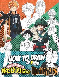 Amazon Com How To Draw Haikyuu And My Hero Academia Learn Drawing In An Easy Way For Beginners And Also Childern Step By Step How To Draw Anime 9798572911022 Books Kiko Books Drawnaime instagram posts gramho com. my hero academia learn drawing