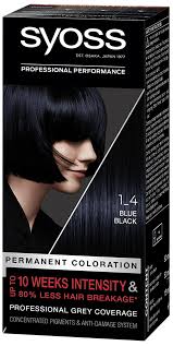 The term is also an english description of black hair aside from raven black as a hair color jet black is a variant of a hair dye for people with black hair. Syoss Permanent Coloration Blue Black 1 4