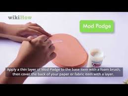 It is used to make numerous diy crafts and gifts. 4 Ways To Mod Podge Wikihow Life
