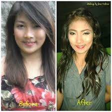 Before/ After Look & No Makeup Look