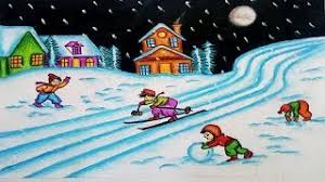 How To Draw Winter Season Scenery Step By Step Winter Season Drawing Youtube how to draw winter season scenery step by step winter season drawing