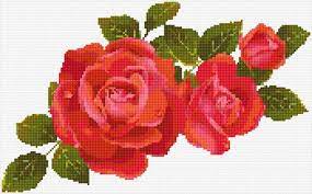 28 w x 82 h. Ann Logan 10 Free Patterns Online Red Roses 2600