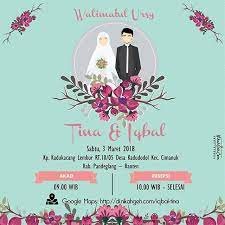 E Invitation Tina Iqbal Tanya Tanya Atau Info Lebih Lanjut Hubungi Wa 085 Undangan Pernikahan Lucu Contoh Undangan Pernikahan Kartu Undangan Pernikahan