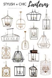 stylish + chic lantern pendant lights