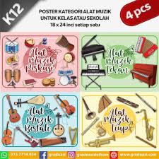 Persembahan terbaik sekolah rendah bukit tinggi klang 2012. Poster Banner Kategori Alat Muzik 18 X 24 Inc 4 Pcs Shopee Malaysia