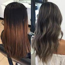 2 319 Likes 73 Comments Ky Color Ista Kycolor On Instagram Ash Grey Transformation Started With 6 Quot Regr Hair Styles Balayage Hair Hair Looks